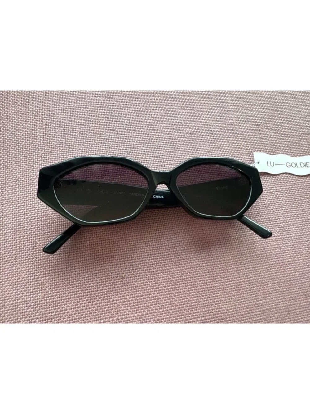 Lu Goldie Eliana Sunglasses in Black New Womens Sunnies